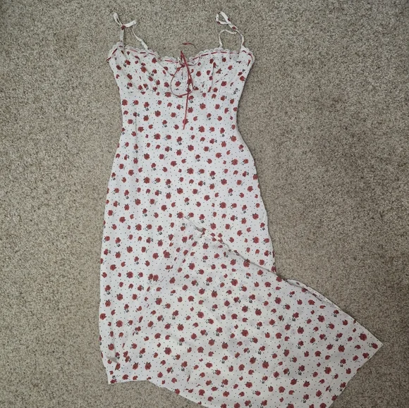 NWOT White Fox Boutique Making Decisions Maxi Dress - Poppy Spritz, size Small - Picture 5 of 7